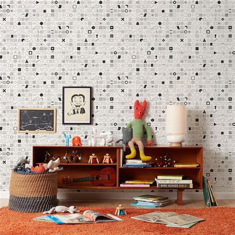 100 Things-Black and White | Office wallpaper, Wall coverings, Design