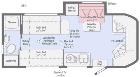 Class C Rv Floor Plans With Twin Beds - Image to u