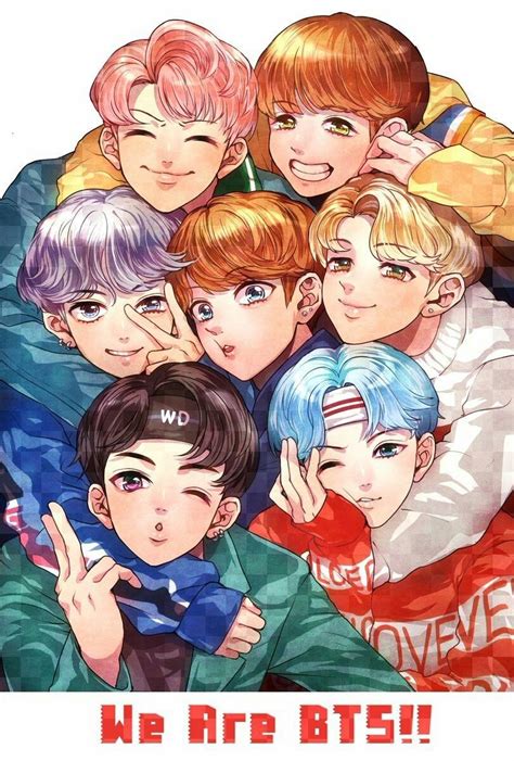 Pin em fanarts... etc | Bts desenho, Fanart bts, Bts