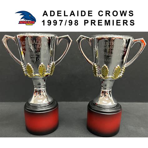 Adelaide Crows - 1997/1998 REPLICA COLLECTABLE PREMIERSHIP CUP SET | Taylormade Memorabilia ...