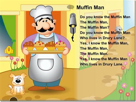 The Muffin Man Nursery Rhyme | littlereadersapp.com | Do you know the ...