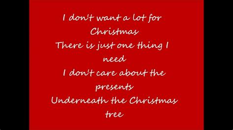 All I Want For Christmas Is You by Mariah Carey (lyrics) - YouTube