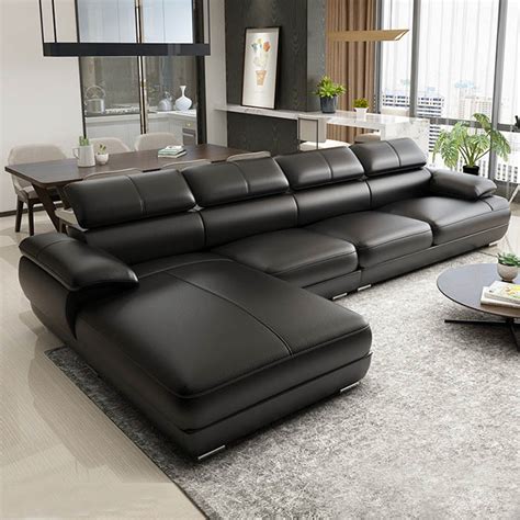 Sofa da góc hiện đại TH215 - Nội thất TH