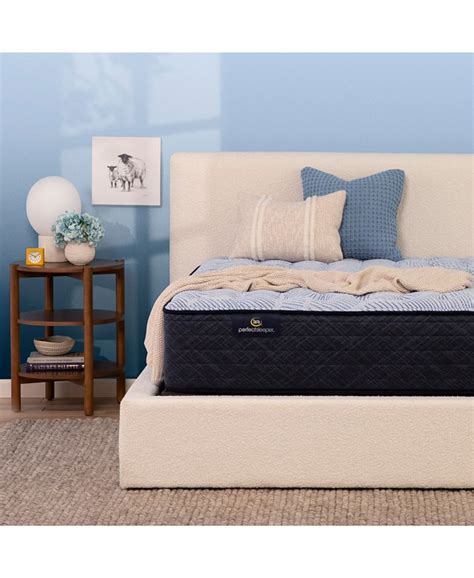 Serta Perfect Sleeper Blue Lagoon Night 13.5" Medium Mattress Set-Full ...