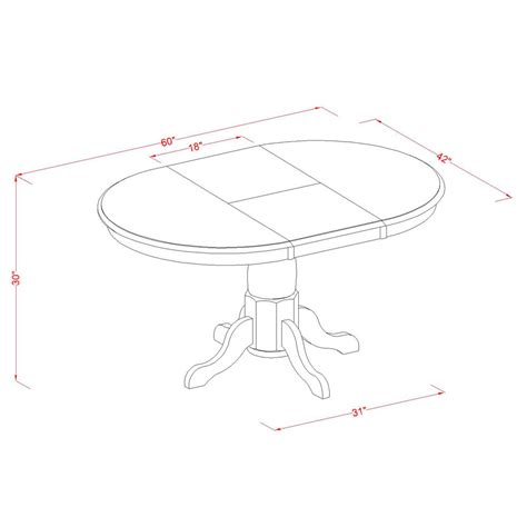 PORT7-SBR-C 7 Piece Dining room Set-Oval Dining Table with Leaf and 6 ...