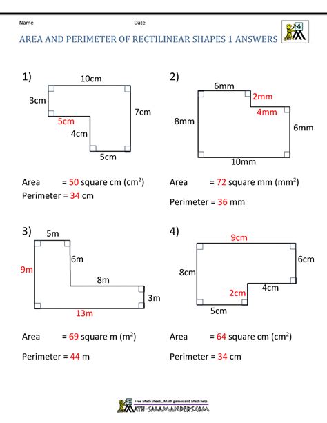 Area Of Rectilinear Figures Freebie By Brandi Miller Tpt Area Of 14336 | The Best Porn Website