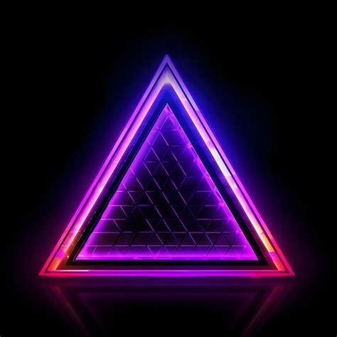 Premium AI Image | A purple and blue triangle