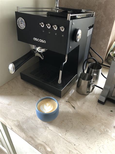 First latte art with the Ascaso. Just upgraded from a Breville Duo Temp ...