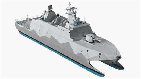 Catamaran Stealth Corvette Ship 3D Model $199 - .3ds .blend .c4d .fbx .max .ma .lxo .obj - Free3D