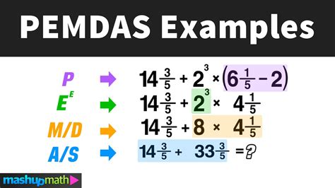 PEMDAS Examples with Answers: Evaluating Expressions - YouTube