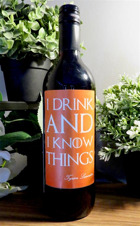 Game of Thrones Wine Labels Quotes Digital File Wedding Table Centrepiece Table Number GOT Party ...