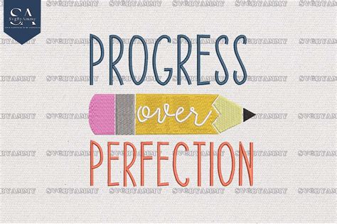 Progress over Perfection · Creative Fabrica