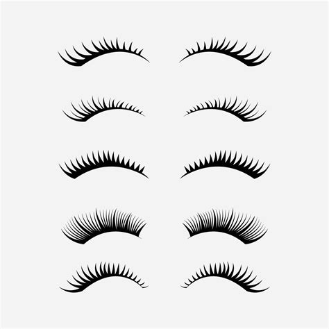 Eyelashes Clipart Set 508665 Vector Art at Vecteezy