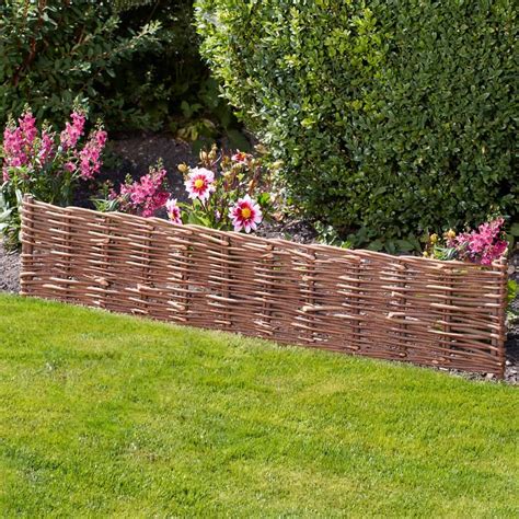 Walton’s Twin Pack of Woven Willow Border Edging | Garden Gear