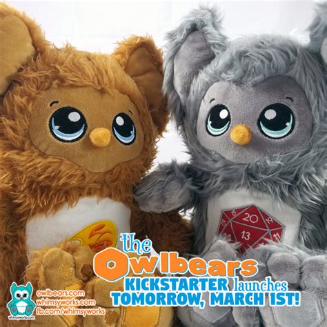 The Owlbears Designer Plush Kickstarter launches TODAY! - Whimsy Works