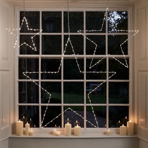 Mixed Star Christmas Window Light By Lights4fun | notonthehighstreet.com