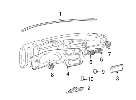 Chevrolet S10 Instrument. Bezel. Cluster. Panel. Trim - 15054239 | GM ...