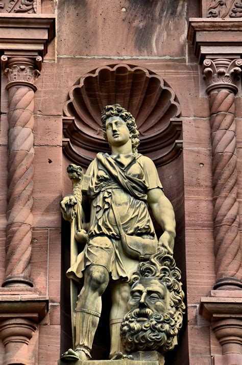 Heidelberg Castle David and Goliath Sculpture in Heidelberg, Germany - Encircle Photos