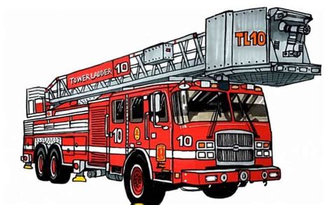 easy drawing fire truck - - Image Search Results | Fire trucks, Fire truck drawing, Firefighter ...