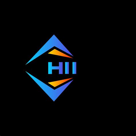 HII abstract technology logo design on Black background. HII creative initials letter logo ...