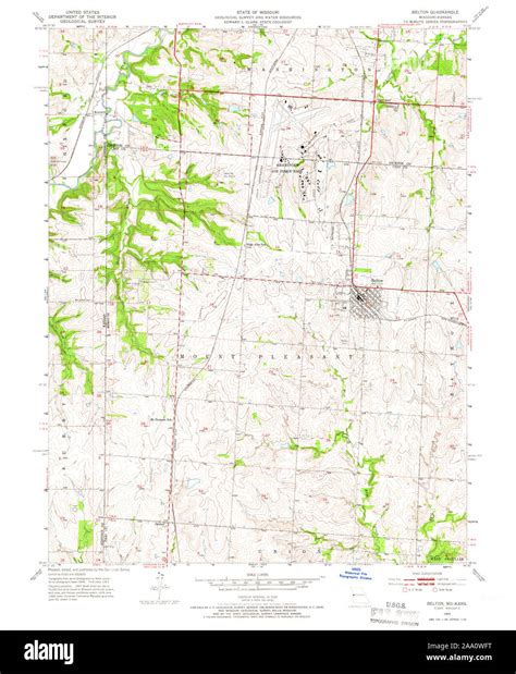 Map of belton missouri hi-res stock photography and images - Alamy