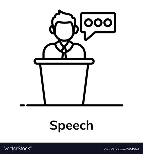 Speech Royalty Free Vector Image - VectorStock