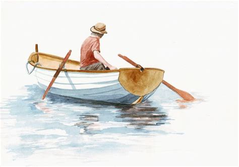 watercolour | Boat painting, Watercolor boat, Boat art