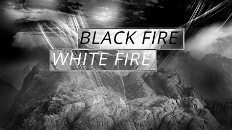 Black And White Fire Wallpaper
