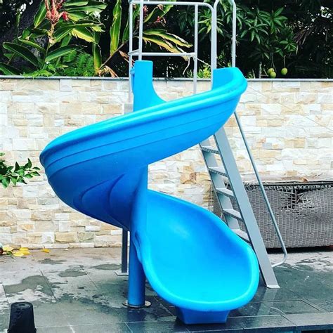 Water Park Equipment Private Fiberglass Spiral Pool Slide For Sale - Buy Fiberglass Spiral Pool ...