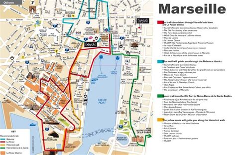 Marseille tourist attractions map | Tourist map, Marseille, France city