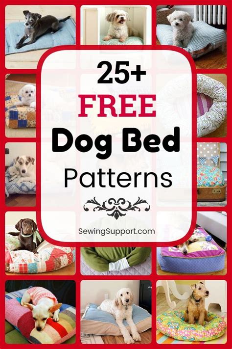 20 FREE DIY Dog Bed Patterns