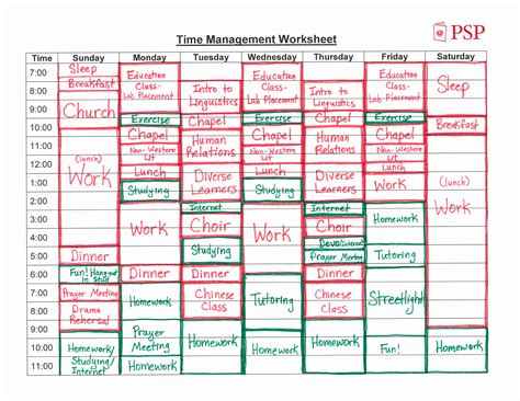 Weekly Time Management Template: How To Make The Most Of Your Time - Free Sample, Example ...