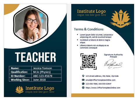 5+ Free Educational ID Card Templates for MS Word