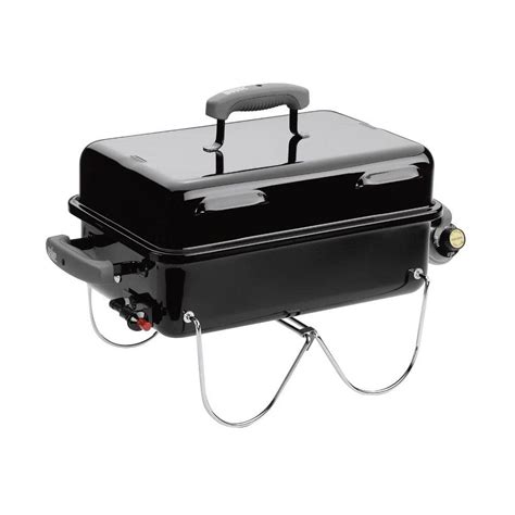 Weber Go-Anywhere 1-Burner Portable Propane Gas Grill in Black-1141001 ...