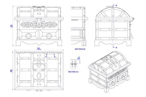 Antique style jewelry box plan