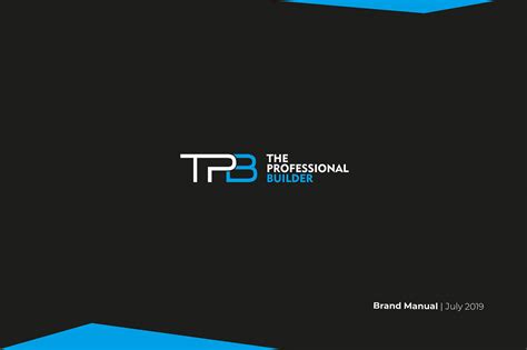 The Professional Builder Brand Style Guide :: Behance