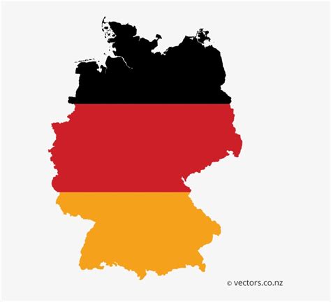 Flag Vector Map Of Germany - Germany Vector Map Png - Free Transparent PNG Download - PNGkey