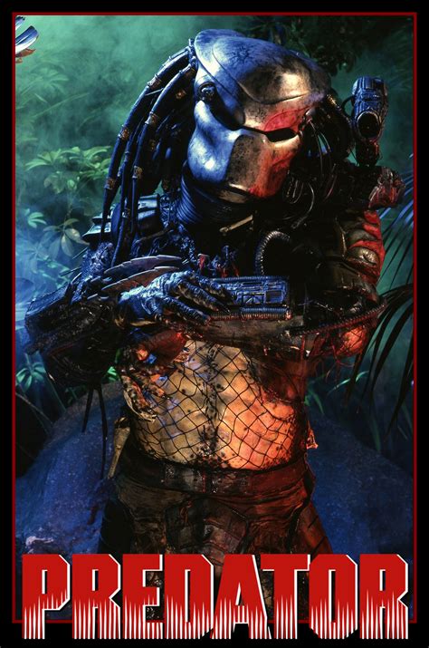 Poster «PREDATOR» (1987) Kevin Peter Hall as The Predator . 20th Century Fox | Predator alien ...