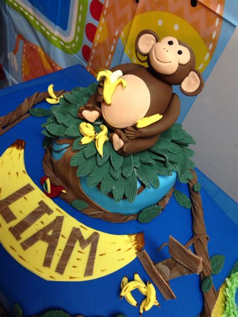 Monkey Cake for my nephew. Happy First Birthday Liam. Love you Big boy. | Monkey cake, Happy ...