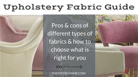 Types of Upholstery Fabric | The Stated Home