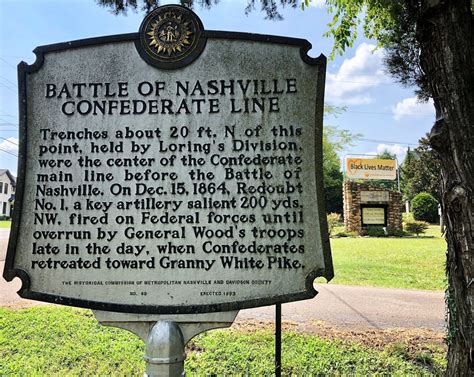 JOHN BANKS' CIVIL WAR BLOG: Signs of the times at a Battle of Nashville site