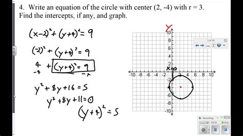 Circles: Equations and Graphs - YouTube