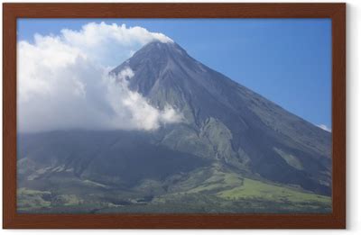 Framed Poster mount mayon volcano luzon philippines - PIXERS.UK