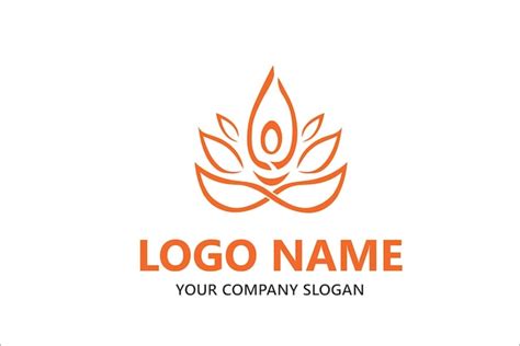 Premium Vector | Spa yoga lotus flower logo