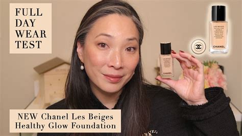 CHANEL - NEW Les Beiges Healthy Glow Foundation - Full Day Wear Test - YouTube