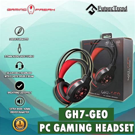 AVF GH7-GEO PC GAMING HEADSET ADJUSTABLE HEADBAND with ELASTIC DOUBLE BEAM | Shopee Malaysia