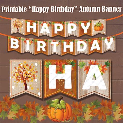 Fall Birthday Decor, 1st Birthday Banner, Fall Decoration, Autumn ...