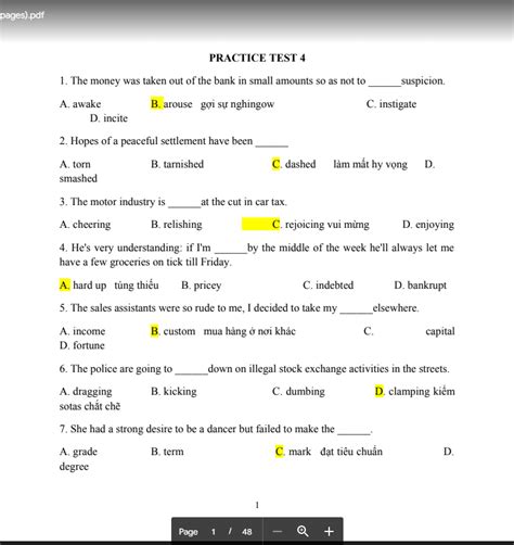 LEXICO & GRAMMAR - WORD FORM - OPEN CLOZE TEST with answers (48 pages) | Tài liệu diệu kỳ