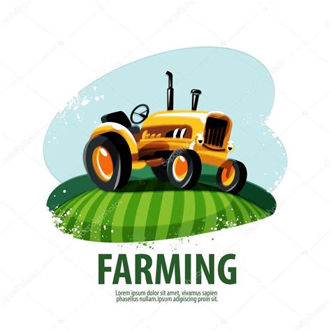 Tractor vector logo design template. harvest or farm icon. — Stock Vector © sergeypykhonin #64079475