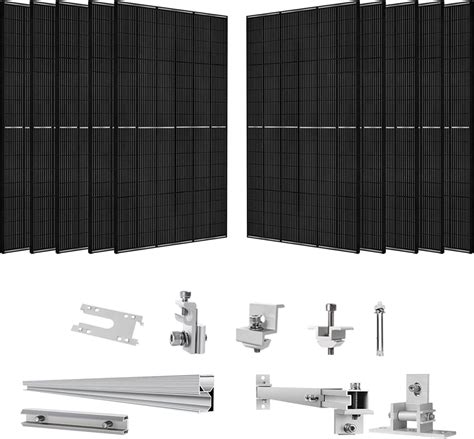 Nature's Generator 10 Packs 410W Solar Panel with Solar Panel Mount Rack(Shingles Roof ...